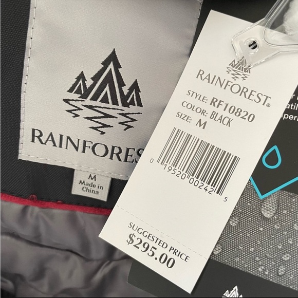 NWT Nordstrom’s RAINFOREST Oxford Nylon Fur Trim Lined Thermoluxe Anorak Coat M - Picture 13 of 15